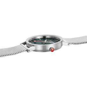 Mondaine Unisex Uhr Classic Armbanduhr 36 mm A660.30314.60SBJ Edelstahl