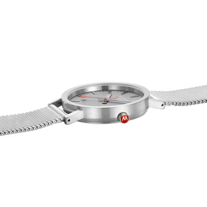 Mondaine Unisex Uhr Classic Armbanduhr 36 mm A660.30314.80SBJ Edelstahl