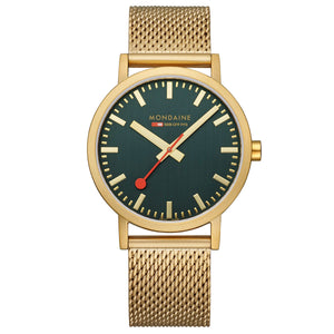 Mondaine Herren Uhr Classic Armbanduhr 40 mm A660.30360.60SBM Edelstahl