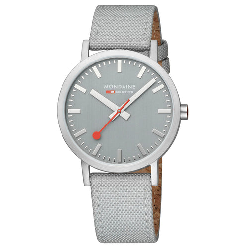 Mondaine Herren Uhr Classic Armbanduhr 40 mm A660.30360.80SBH Textil