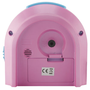 ATRIUM Wecker Analog Quarz rosa/blau A921-17 ohne Ticken mit Licht und Snooze