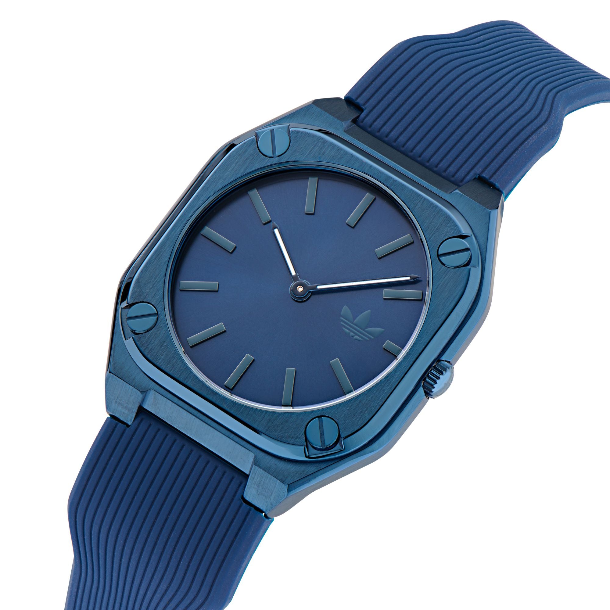 Adidas Unisex Uhr CITY TECH THIN Silikon blau AOFH24001 Preiswert24