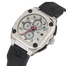 Laden Sie das Bild in den Galerie-Viewer, Adidas Unisex Uhr Chrono CITY TECH THREE Silikon schwarz AOFH24017