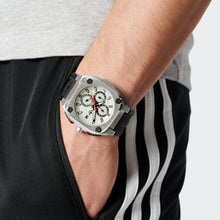 Laden Sie das Bild in den Galerie-Viewer, Adidas Unisex Uhr Chrono CITY TECH THREE Silikon schwarz AOFH24017