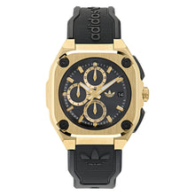 Laden Sie das Bild in den Galerie-Viewer, Adidas Unisex Uhr Chrono CITY TECH THREE Silikon schwarz AOFH24018