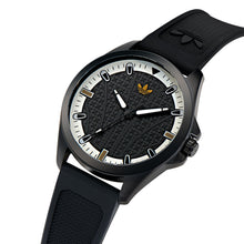 Laden Sie das Bild in den Galerie-Viewer, Adidas Unisex Uhr ICONIC ONE Silikon schwarz AOFH25001