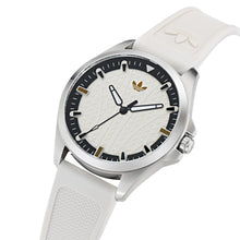Laden Sie das Bild in den Galerie-Viewer, Adidas Unisex Uhr ICONIC ONE Silikon weiß AOFH25002