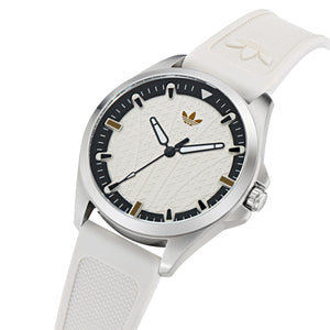 Adidas Unisex Uhr ICONIC ONE Silikon weiß AOFH25002