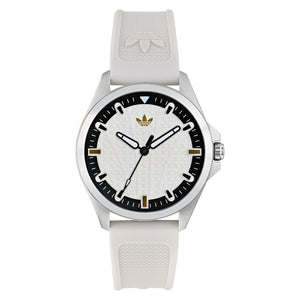 Adidas Unisex Uhr ICONIC ONE Silikon weiß AOFH25002