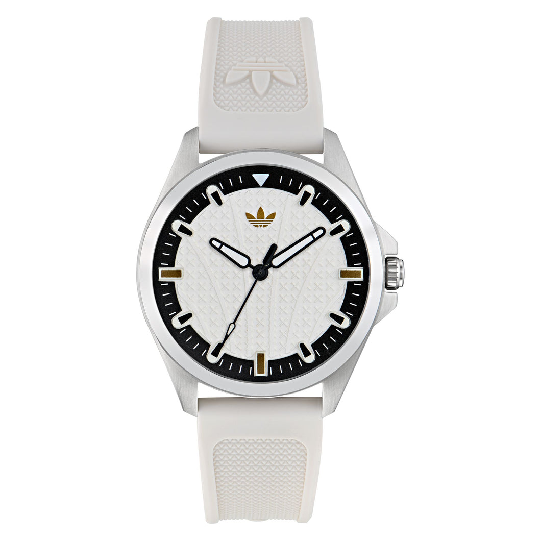 Adidas Unisex Uhr ICONIC ONE Silikon weiß AOFH25002