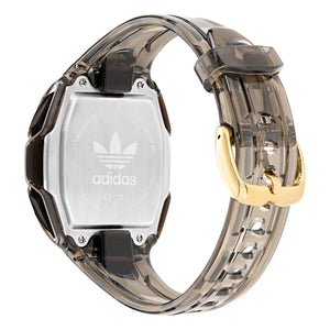 Adidas Unisex Uhr DIGITAL Athletics One Kunststoff grau transparent AOFH25004
