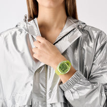 Laden Sie das Bild in den Galerie-Viewer, Adidas Unisex Uhr DIGITAL Athletics One Kunststoff grün transparent AOFH25005
