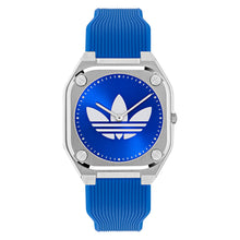 Laden Sie das Bild in den Galerie-Viewer, Adidas Unisex Uhr City Tech Silikon blau AOFH25009