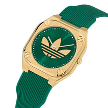 Laden Sie das Bild in den Galerie-Viewer, Adidas Unisex Uhr City Tech Silikon grün AOFH25011