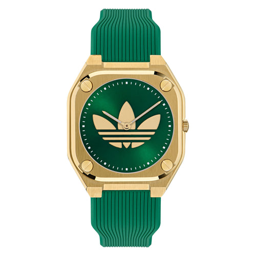 Adidas Unisex Uhr City Tech Silikon grün AOFH25011