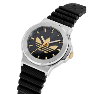 Adidas Unisex Uhr EXPRESSION THREE Silikon schwarz AOFH25503