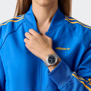 Adidas Unisex Uhr EXPRESSION THREE Edelstahl silber AOFH25505