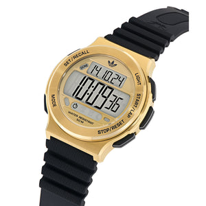 Adidas Unisex Uhr EXPRESSION THREE DIGITALSilikon schwarz AOFH25506