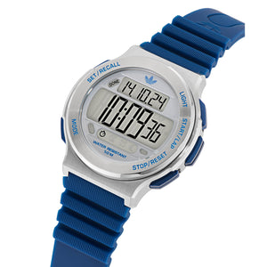 Adidas Unisex Uhr EXPRESSION THREE DIGITALSilikon blau AOFH25508