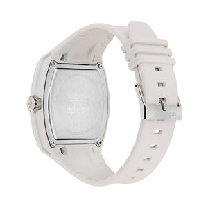 Adidas Unisex Uhr CITY TECH FIVE Kunststoff weiß AOFH25511