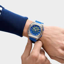 Laden Sie das Bild in den Galerie-Viewer, Adidas Unisex Uhr CITY TECH SIX SST Silikon blau AOFH26016