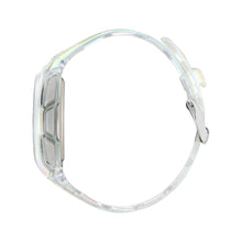 Laden Sie das Bild in den Galerie-Viewer, Adidas Unisex Uhr DIGITAL Athletics One Kunststoff weiss transparent AOFH26026