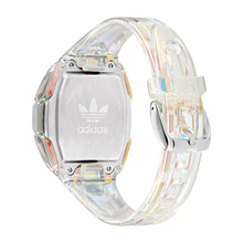 Laden Sie das Bild in den Galerie-Viewer, Adidas Unisex Uhr DIGITAL Athletics One Kunststoff weiss transparent AOFH26026