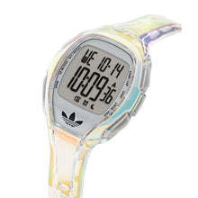 Laden Sie das Bild in den Galerie-Viewer, Adidas Unisex Uhr DIGITAL Athletics One Kunststoff weiss transparent AOFH26026