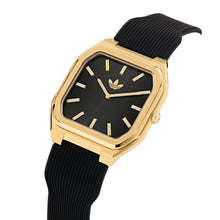 Laden Sie das Bild in den Galerie-Viewer, Adidas Unisex Uhr CITY TECH SQUARE Silikon schwarz AOFH26515