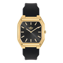 Laden Sie das Bild in den Galerie-Viewer, Adidas Unisex Uhr CITY TECH SQUARE Silikon schwarz AOFH26515