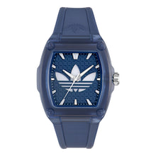 Laden Sie das Bild in den Galerie-Viewer, Adidas Unisex Uhr CITY TECH FIVE Kunststoff blau AOFH26530