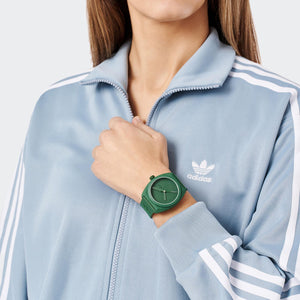 Adidas Unisex Uhr PROJECT THREE Keramik grün AOST24053