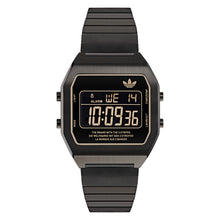 Laden Sie das Bild in den Galerie-Viewer, Adidas Unisex Uhr DIGITAL TWO Edelstahl schwarz AOST24059
