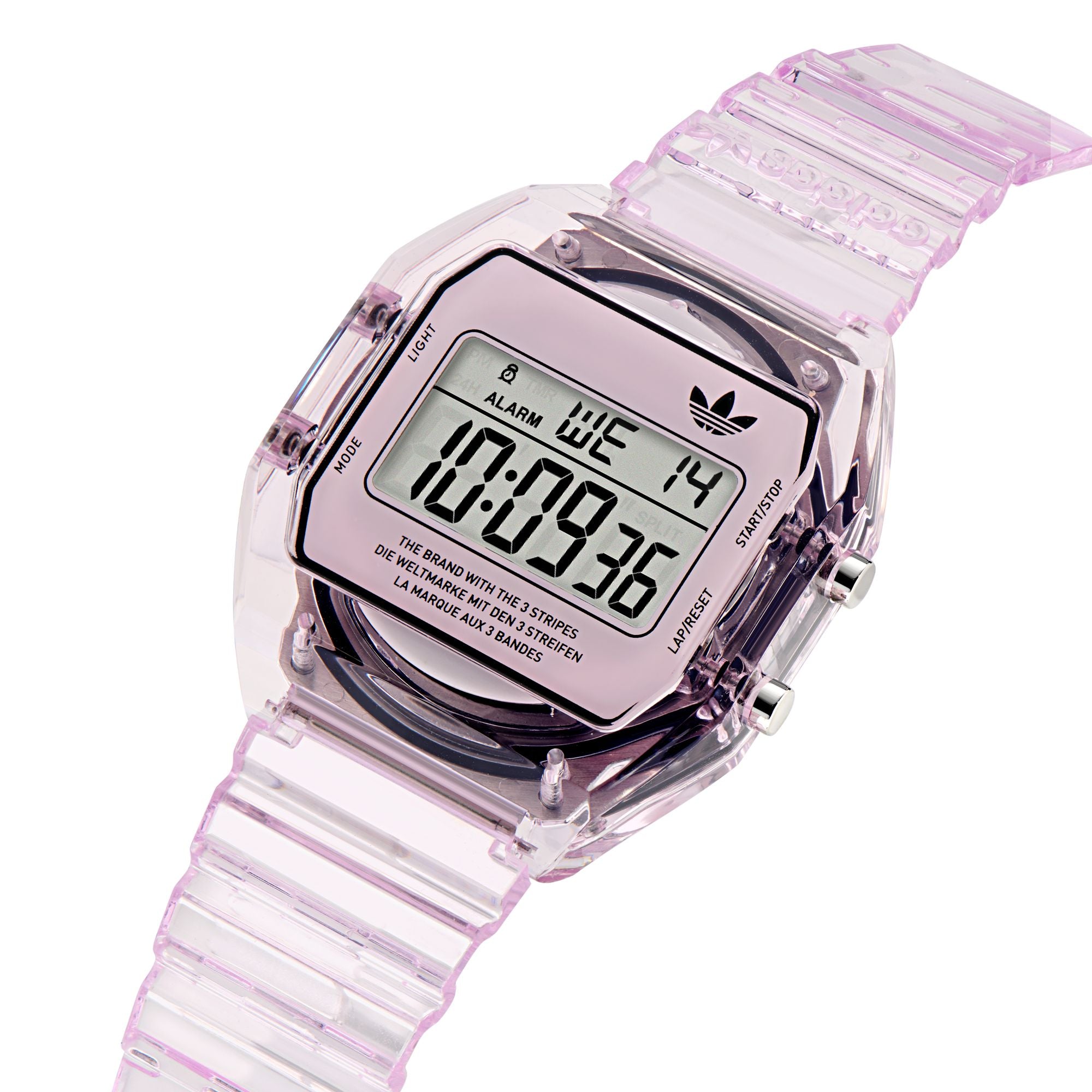 Adidas pink watch hotsell