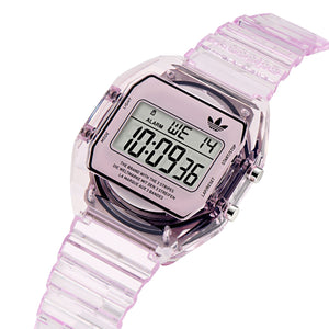 Adidas Unisex Uhr DIGITAL TWO CRYSTAL Kunststoff pink AOST24066