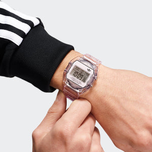 Adidas Unisex Uhr DIGITAL TWO CRYSTAL Kunststoff pink AOST24066