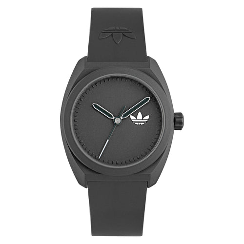 Adidas Unisex Uhr PROJECT THREE Bio-based PU-Band schwarz AOST24547