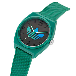 Adidas Unisex Uhr PROJECT TWO GRFX Kunststoff grün AOST24552