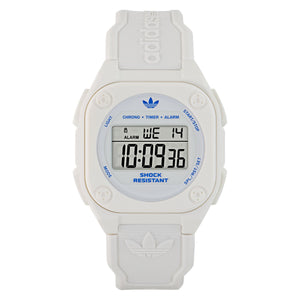 Adidas Unisex Uhr DIGITAL Silikon blau AOST25031