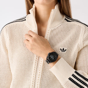 Adidas Unisex Uhr PROJECT FOUR Kunststoff schwarz AOST25033