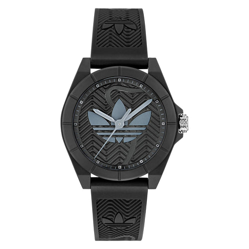 Adidas Unisex Uhr PROJECT FOUR Kunststoff schwarz AOST25033