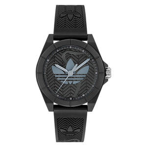 Adidas Unisex Uhr PROJECT FOUR Kunststoff schwarz AOST25033