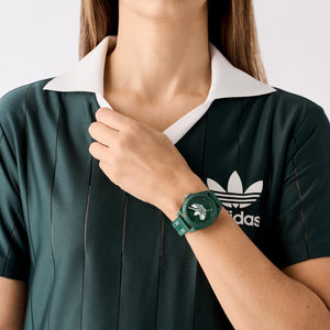 Adidas Unisex Uhr PROJECT FOUR Kunststoff grün AOST25034