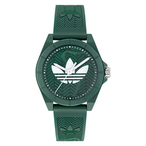 Adidas Unisex Uhr PROJECT FOUR Kunststoff grün AOST25034
