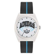 Laden Sie das Bild in den Galerie-Viewer, Adidas Unisex Uhr PROJECT TWO Kunststoff weiß schwarz AOST25038