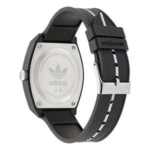 Adidas Unisex Uhr PROJECT TWO Kunststoff schwarz AOST25041