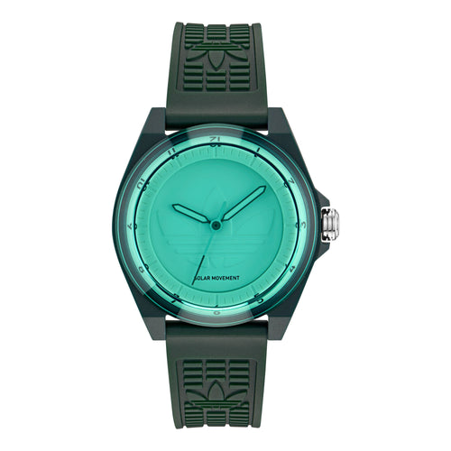 Adidas Unisex Uhr PROJECT FOUR SOLAR Kunststoff grün AOST25527