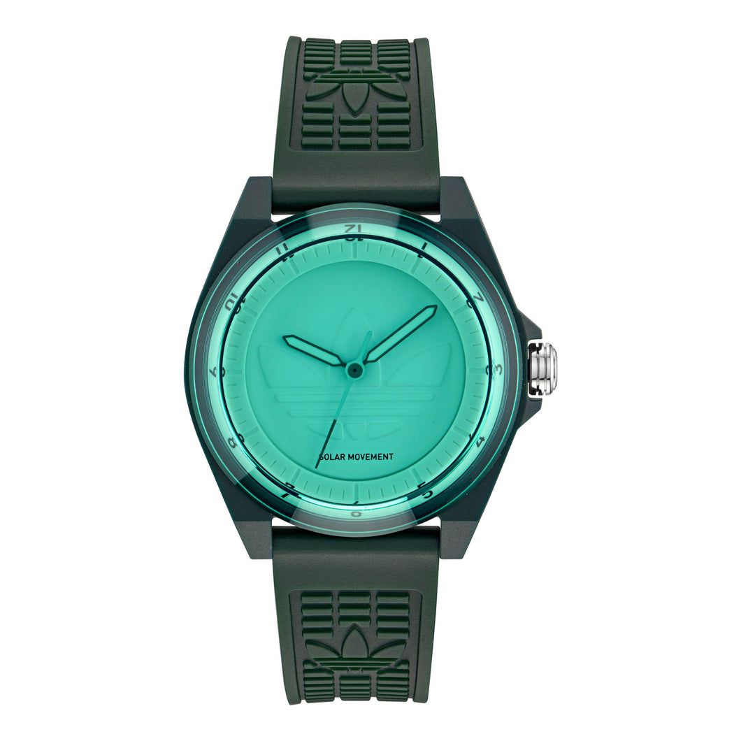 Adidas Unisex Uhr PROJECT FOUR SOLAR Kunststoff grün AOST25527