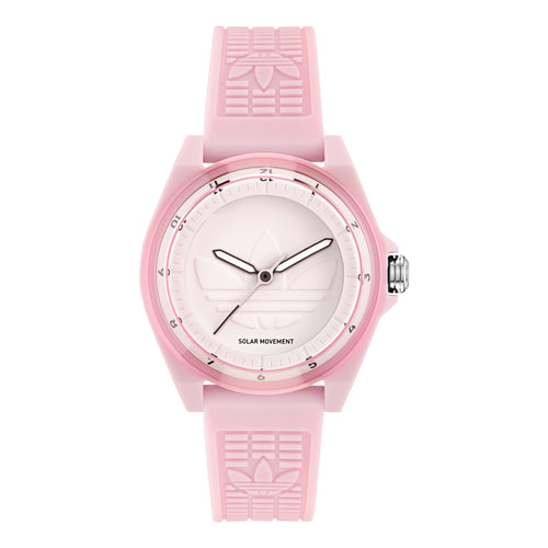Adidas Unisex Uhr PROJECT FOUR SOLAR Kunststoff pink AOST25531