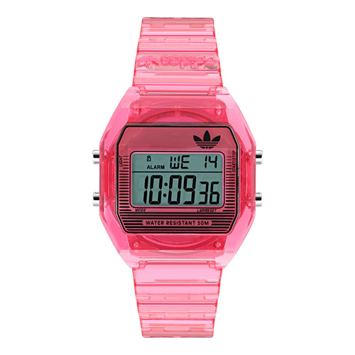 Adidas Unisex Uhr DIGITAL TWO CRYSTAL Silikon pink AOST25540